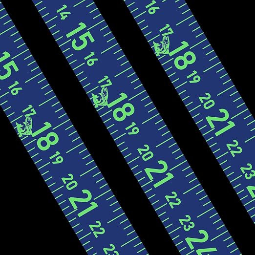 51 Inch Fishing Ruler Adhesive Waterproof Fishing Measuring Tape Tool for Boat Reflective Boat Ruler Sticker Glow Tape in The Dark