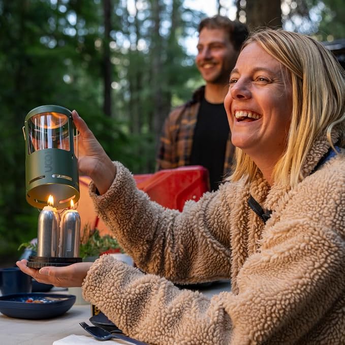 UCO Candlelier Candle Lantern, Candle Lanterns for Real Candles, Perfect Outdoor Gear for Camping or for Power Outages, Includes 3 Long Burning Candles