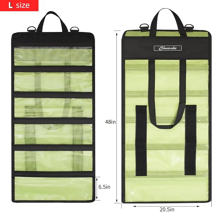 Lure Bag 6 Pocket PVC Protective Cover Durable Fishing Bag Trolling Lure Tackle Box