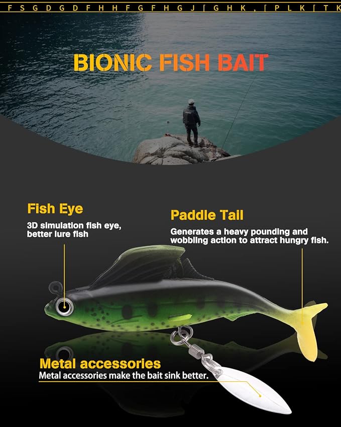 5 Arms Alabama Rig Fishing Lure, Umbrella Rig with Spinner for Striper, A-Rig for Boat Trolling Frashwater/Saltwater, with Soft Swimbait and Hooks for Bass Crappie Walleye Pickerel Trout Perch