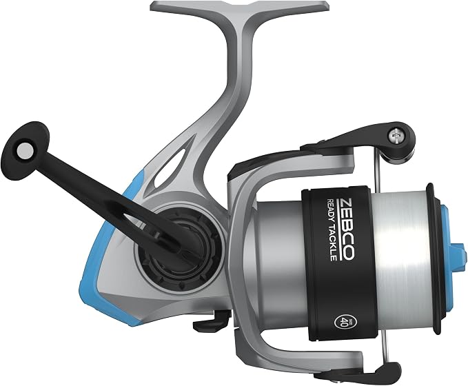 Zebco Ready Tackle Spinning Combo, 5-Foot 6-Inch, 2-Piece Fishing Rod, Size 30 Reel, 8-Pound Line, 29-Piece Tackle Kit