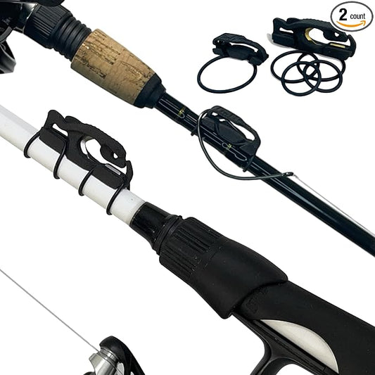 FinMan Multitool & Stow | Rod Mounted Line Cutter & Hook Keeper for Tackle Changes | Prevent Tangles, Keep Hooks Safe and Sharp, and Secure Weights | Easy to Install & Made in The USA