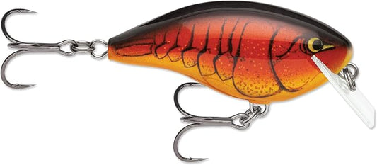 Rapala Ott's Garage Rocco Crankbait, Hard Bait, Bass Fishing Lure, Wide Wobble Action for Shallow Water, 2-1/2", Classic Craw