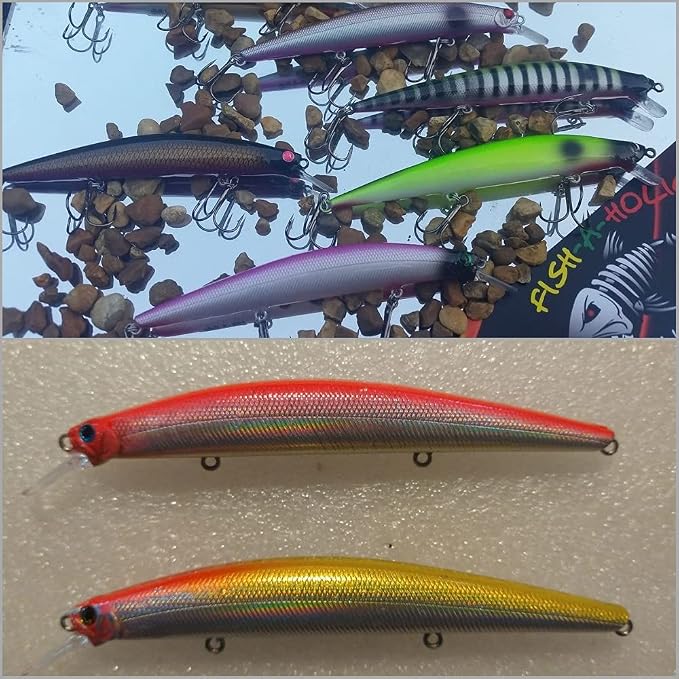 10 Blank Unpainted Minnow Crankbait Topwater Lipless Jerkbait Fishing Lures V3