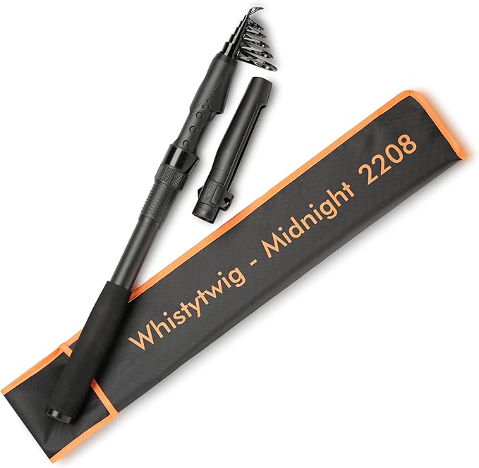 Whistytwig Carbon Fiber Telescopic Fishing Rod - Portable Collapsible Design for Travel and Adventure - Versatile Saltwater and Freshwater Fishing Pole