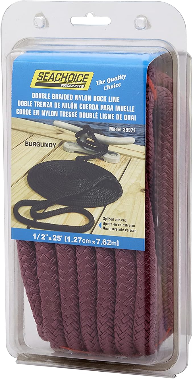 Seachoice Double-Braid Nylon Dock Line