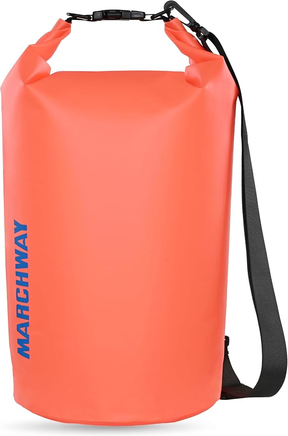 MARCHWAY Floating Waterproof Dry Bag Backpack 5L/10L/20L/30L/40L, Roll Top Sack Keeps Gear Dry for Kayaking, Rafting, Boating, Swimming, Camping, Hiking, Beach, Fishing