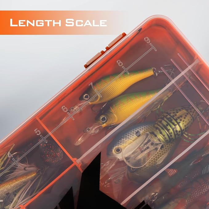 KastKing Tackle Boxes, Plastic Box, Plastic Storage Organizer Box with Removable Dividers - Fishing Tackle Storage - Box Organizer - 2 Packs /4 Packs Tackle Trays - Parts Box