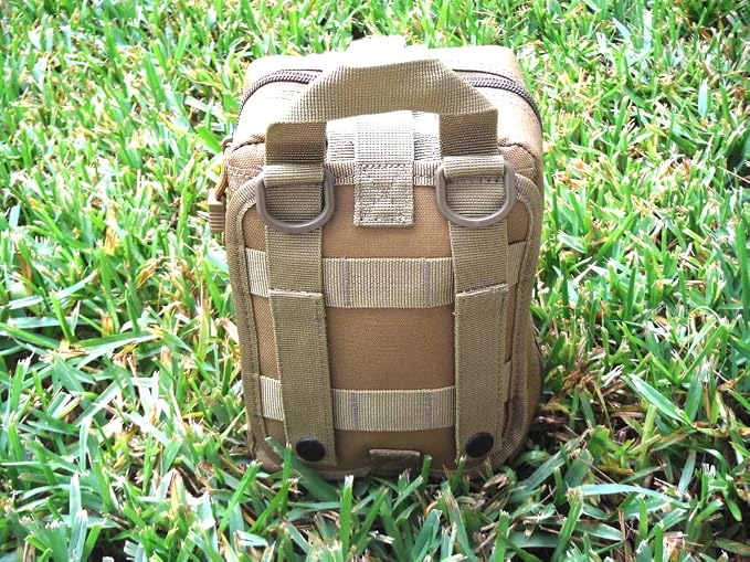 Galaxy 251 Pcs First Aid Kits for Survival Emergency Trauma Military Tactical Medical Hunting Camping Hiking Fishing IFAK EMT Bag (Brown)