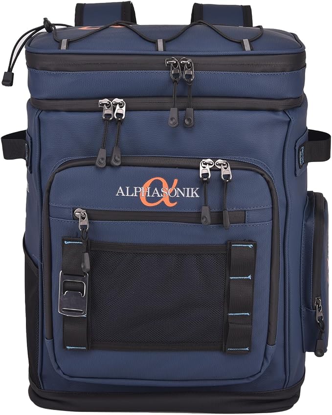 Alphasonik Cooler Backpack 40 Cans Insulated Backpack Cooler for Men & Women, 2 Leak Proof Compartments Coolers Bag for Beach Travel Picnic Hiking BBQ Fishing Outdoor Camping