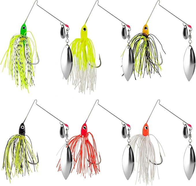 Bass Spinner Baits Fishing Spinner Baits for Bass Fishing 6Pcs/Lot