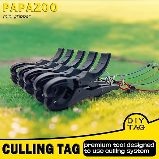 4.5'' Fish Lip Gripper, Digital Scale Hook Non-Puncture Replacement Clamp - Fish Grabber for Fishing Cull Tag Tournament Bass Fishing Culling System Accessories (Pack of 8)