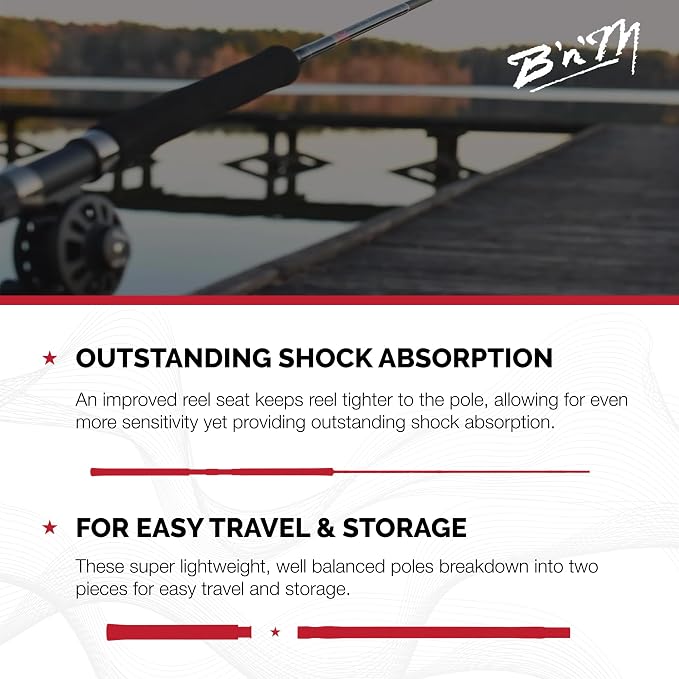 B'n'MBnM Russ Bailey Crappie Wizard Rod 2pc.