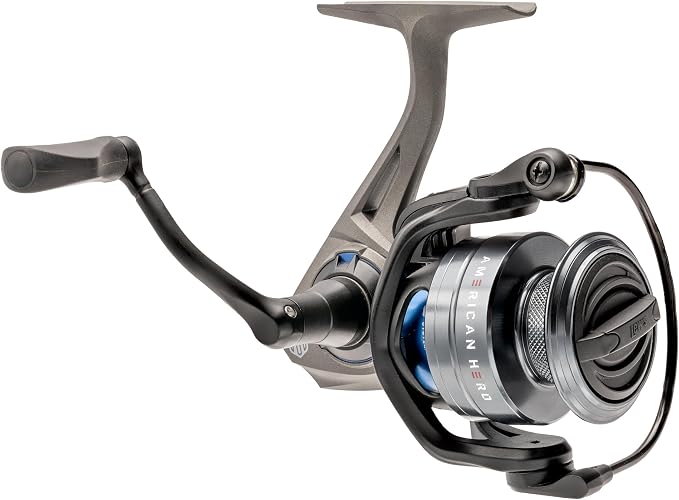 Lew's American Hero Spinning Fishing Reel, 4+1 Bearings, Graphite Frame, Speed Gears, Speed Lube, Multi-Disc Drag