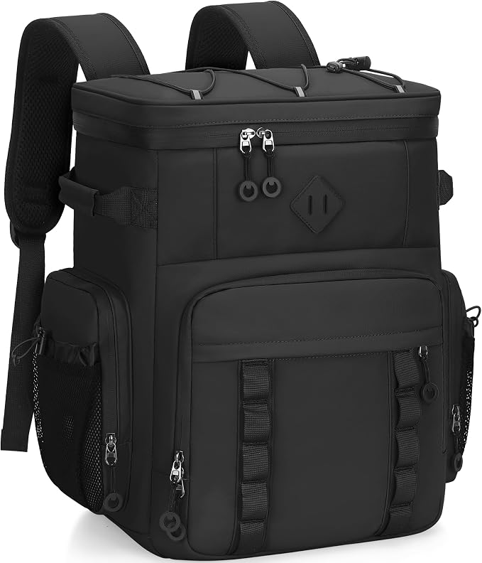Insulated Backpack Cooler 60 Can for Men & Women,Leak Proof Waterproof Cooler Backpack for Beach Tailgate Camping Travel Fishing 37L