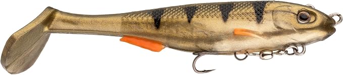 Strike King Final Copy Fishing Lure, Pre-Rigged Soft Plastic Swimbait, Free-Swinging Size 4 Treble Hook, Belly Magnetic Hook Keeper, 7/8-Ounce