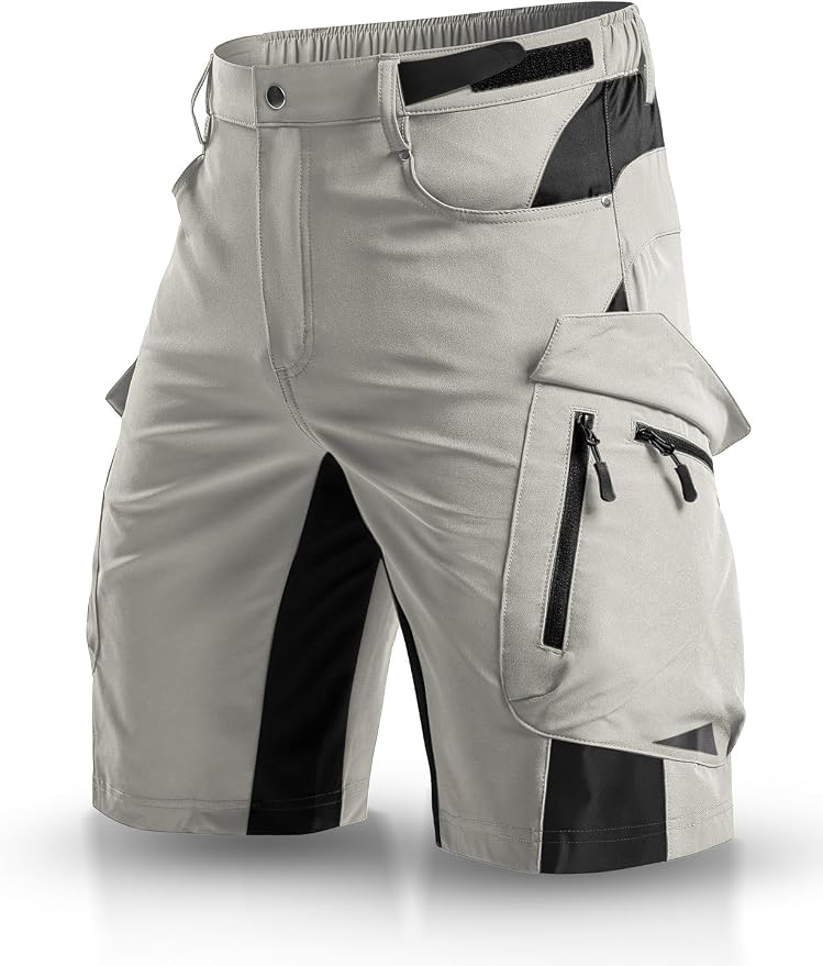 XKTTAC Men's Outdoor Quick Dry Lightweight Stretchy Shorts for Hiking, Tactical, Camping, Travel with 6 Pockets
