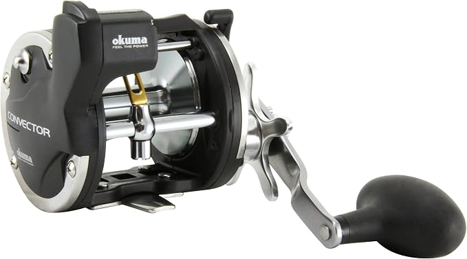 Okuma Convector Star Drag Left-handed Line Counter Reel (20/220) ,Black