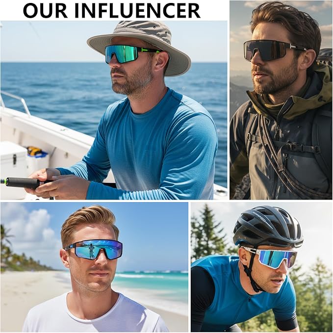 3 Pack Polarized Running Sunglasses for Women Mens Sunglasses UV Protection for Cycling Baseball Fishing