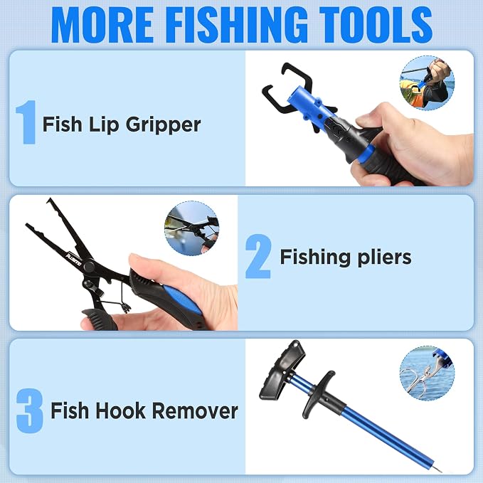 PLUSINNO Fishing Net Fish Floating Landing Net, Kayak Nets with Fixed Foldable Telescopic Pole Handle, Bass Trout Fishing Nets with Nylon Mesh for Pond Lake River, Fishing Gear Gifts for Men Anglers