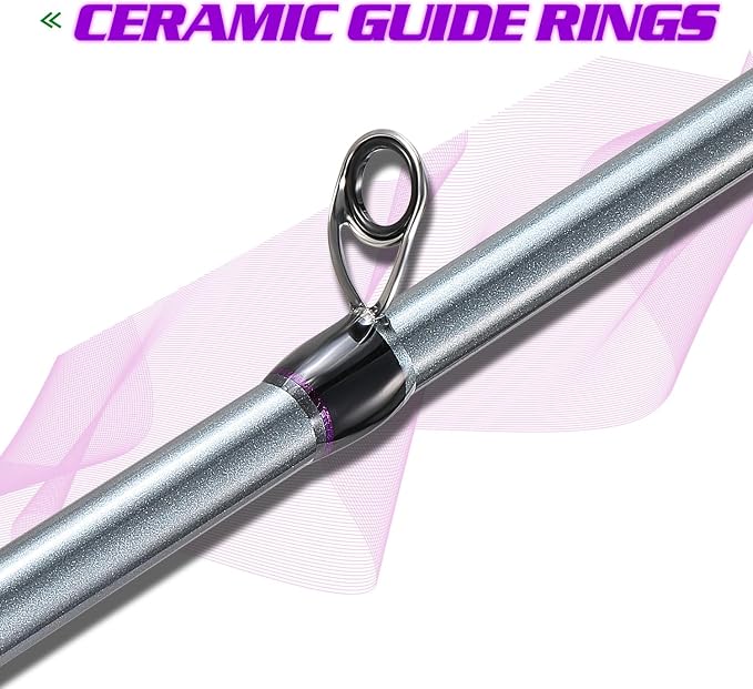 Sougayilang Fishing Reel Rod Combo, Two Pieces Colorful Poratble Light Weight Casting Rod with Spincast Fishing Reel for Freshwater