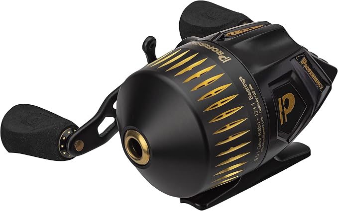 ProFISHiency Sniper High Speed Spincast Reel | Pre-Spooled w/100 Yards 10lb Monofilament Line | 6:5:1 Gear Ratio | Heavy-Duty Aluminum Cone, All-Metal Gears | Fastest spincast Reel in the World