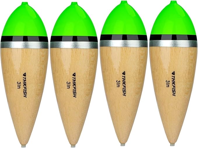 THKFISH Fishing Bobbers Slip Bobbers for Fishing Floats Bobbers for Fishing Balsa Bobbers for Steelhead Fish Float Rigs Freshwater Saltwater Floatage