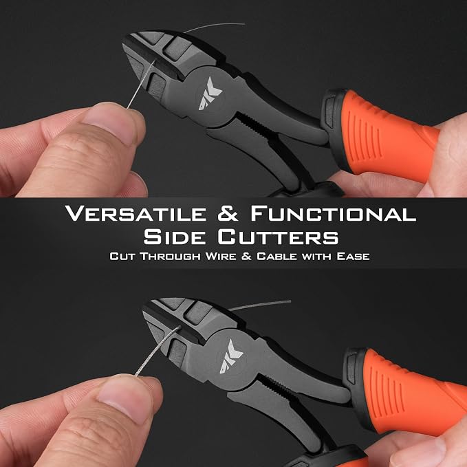 KastKing Paradox Fishing Pliers, Angled Fish Lip Gripper, Saltwater Resistant 420 Stainless Steel Fishing Tools, Fishing Pliers Hook Remover with Ergonomic Handle, Fishing Gifts for Men