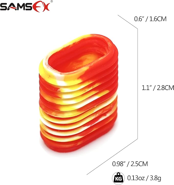 SAMSFX Rubber Fishing Reel Handle Grip Sleeve Non-Slip Baitcaster Knob Covers for Casting or Spinning Reel