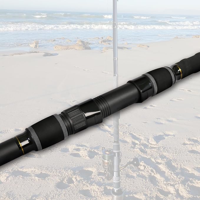Fiblink Surf Fishing Rod 2 Piece/3 Piece Portable Travel Spinning Rod Saltwater Surf Rod (9'/10'/10'6"/12')