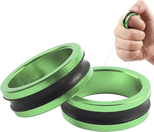 SILANON 2pcs Fishing Line Puller Ring, Fishing Knot Tying Tool Alloy Line Dragger Tightener Ring FG GT Knot Puller Tool Assist Fishing Line Knotting Grippers Device for Tying