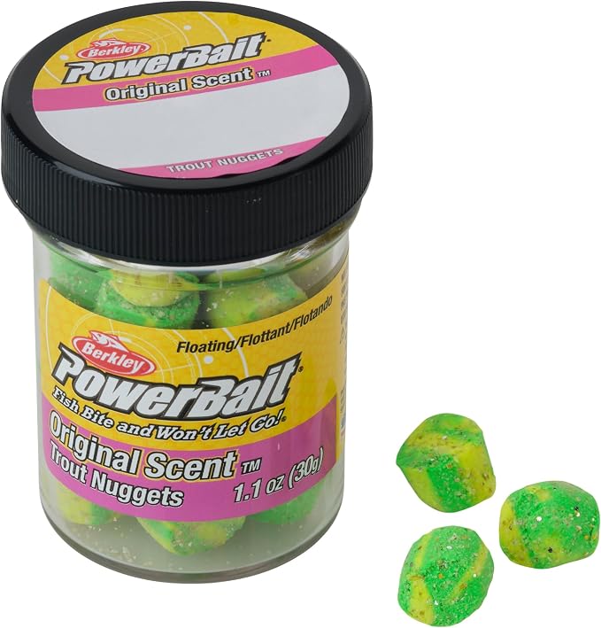 Berkley PowerBait Power Nuggets Fishing Dough Bait, Assorted Colors, Scent Dispersion Technology, Irresistible Scent and Flavor, Moldable and Easy to Use