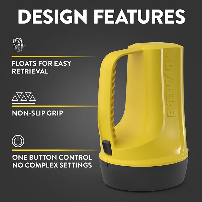 EVEREADY Floating LED Lantern, 60 Lumens, Water Resistant, Emergency Lanterns for Home Power Failure, Batteries Included