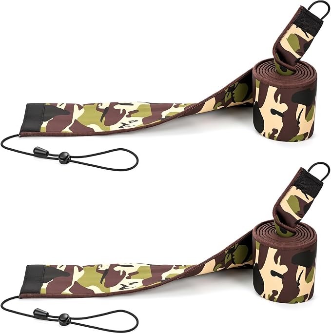 Neoprene Camo Fishing Rod Sleeves,Fishing Pole Sleeves,Fishing Rod Socks | UV Resistance,Puncture Resistant, Protect Casting, Spinning, Trolling Fishing Rods, Storage, tangled-free,75in,68in,60in