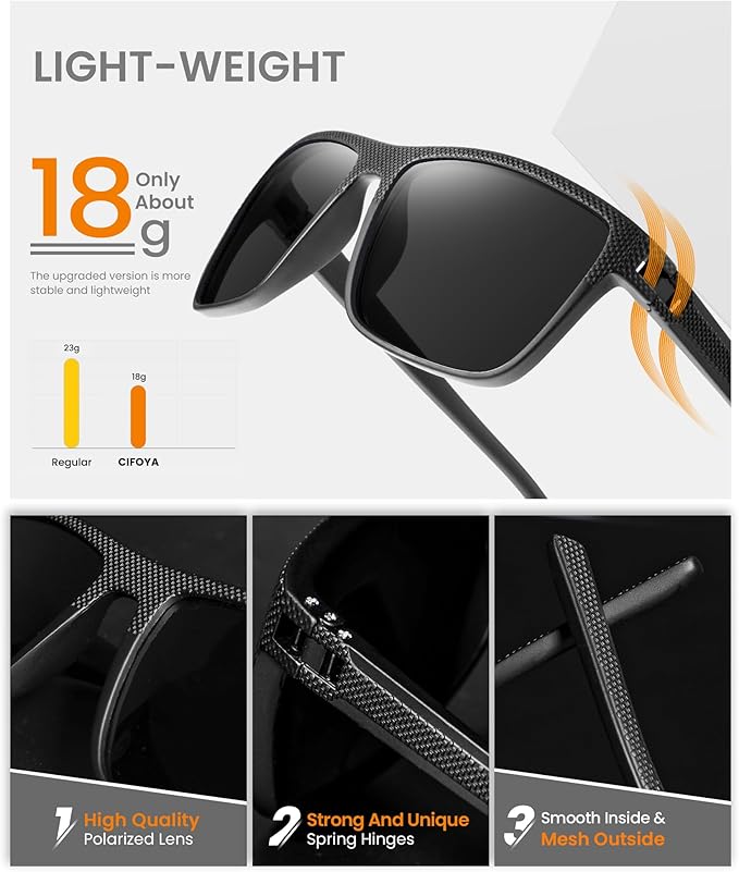 Sunglasses-Men Polarized Mens Sunglasses: Classic Women Sun Glasses UV Protection for Fishing Driving Golf