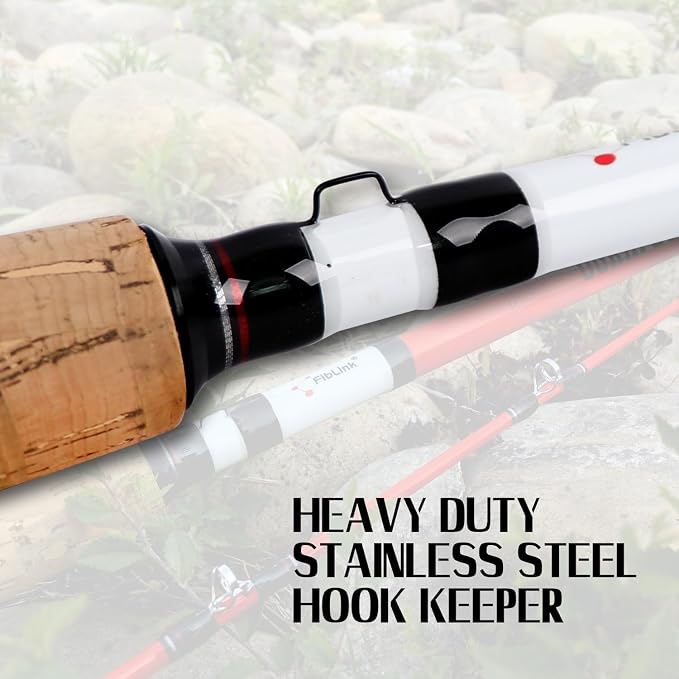Fiblink Catfish Fishing Rods 7'6"/8'/9'/12' Catfish Pole 1 Piece/2 Piece Portable Travel Cat Catfishing Casting Rod (Medium Heavy/Heavy/Extra Heavy)