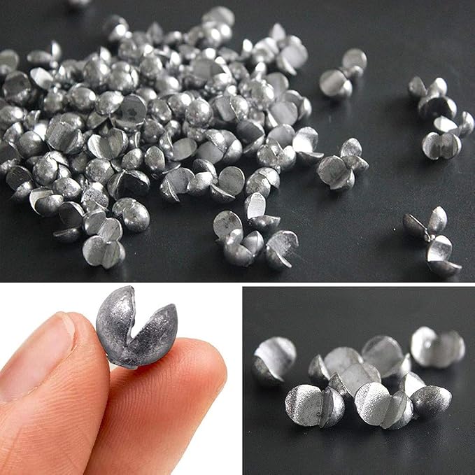 Removable Split-Shot,500Pcs Lead Sinking Split Shots Fishing Sinkers,Fishing Weights Sinkers