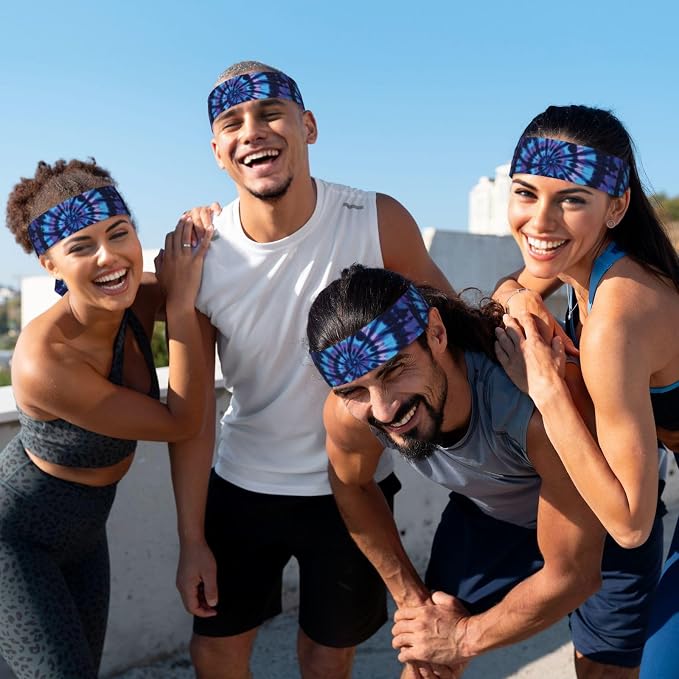 Sports Tie Headbands for Men Women, Adjustable Ninja Karate Head Band Headband for Basketball, Running, Tennis, Yoga
