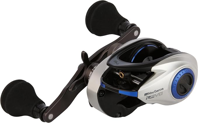 Abu Garcia Revo Inshore Low Profile Baitcast Reel, Reliable All-Water Fishing Reel, Compact A-Symmetric Body with Gullwing Sideplate Design, Durable X2-Craftic Alloy Frame, Max Drag of 25lb | 11.3kg