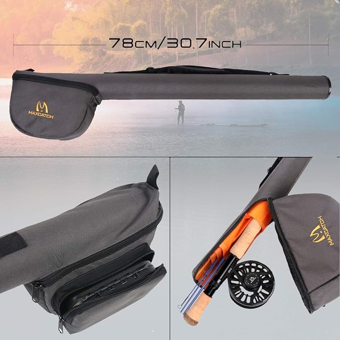 M MAXIMUMCATCH Maxcatch Predator Big Game and Saltwater Fly Fishing Rod: 7'11''/9'/9'2''/10', 4-Piece, 8/9/10/11/12 Weight
