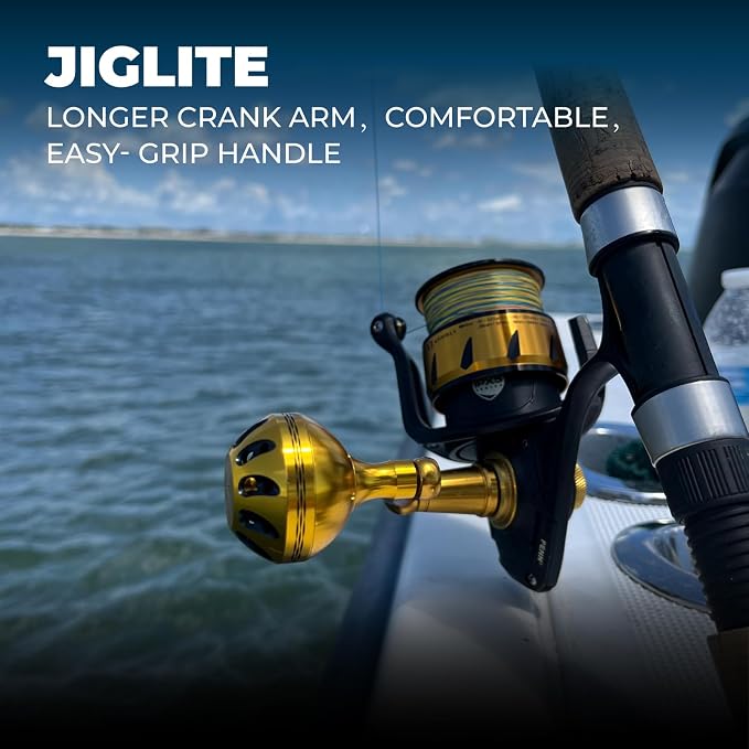 GOMEXUS Power Handle for Penn Spinfisher VI VII Slammer III IV Reel Crank (Make Sure Your Reel Model, Not for All Spinfisher Long Cast/V)-Please Pay Attention to The Adaptation Table