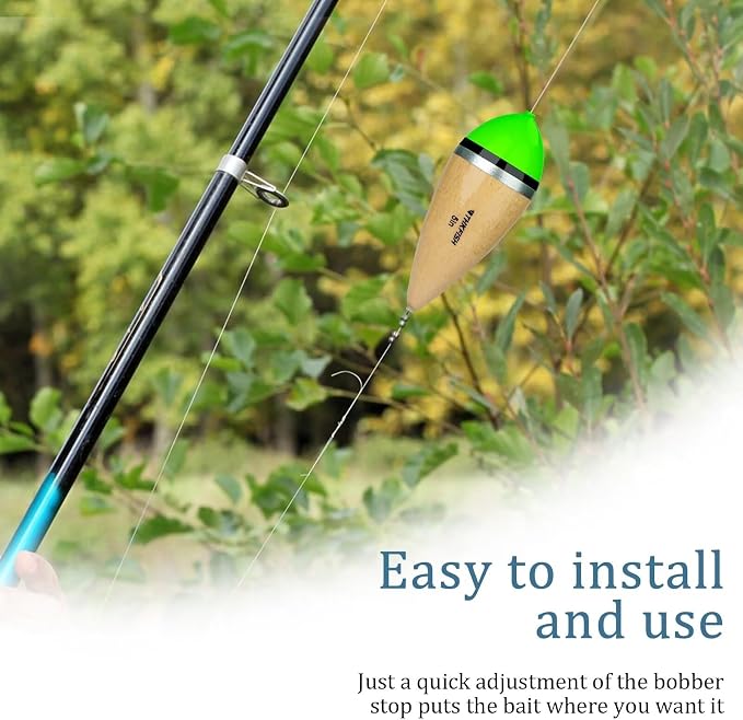 THKFISH Fishing Bobbers Slip Bobbers for Fishing Floats Bobbers for Fishing Balsa Bobbers for Steelhead Fish Float Rigs Freshwater Saltwater Floatage