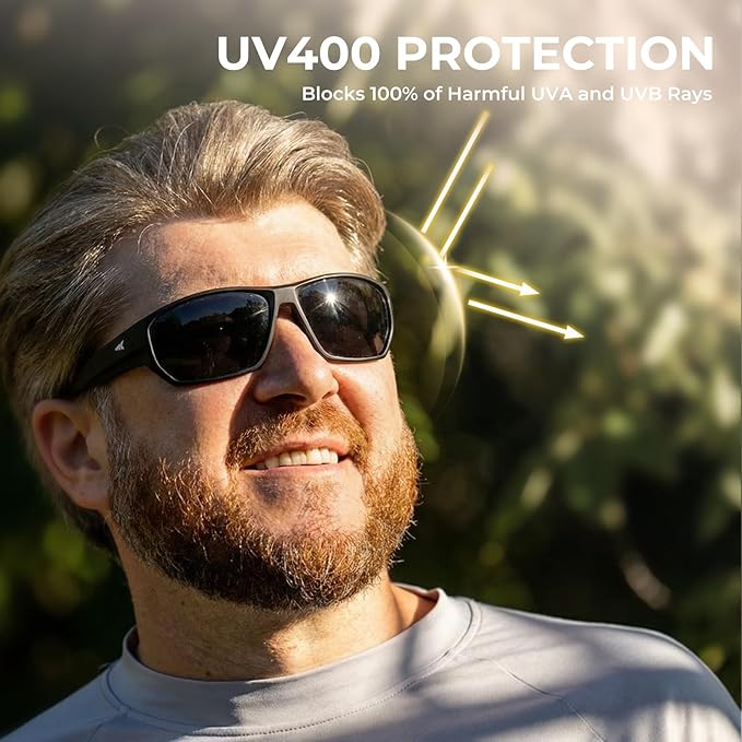 KastKing Merced Floating Polarized Sports Sunglasses, With PuriVex Protective Lens Coating, Lightweight TPX Frame, Men Women