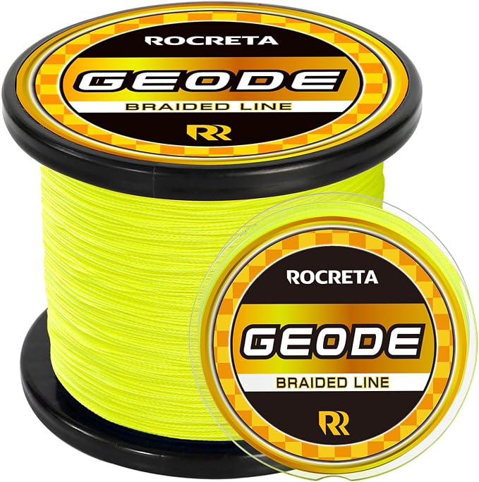 Geode Braided Fishing Line, Super Strong Power Braid Lines for Saltwater and Freshwater Fish 8-50lb, 150yds/300yds/500yds/1000yds