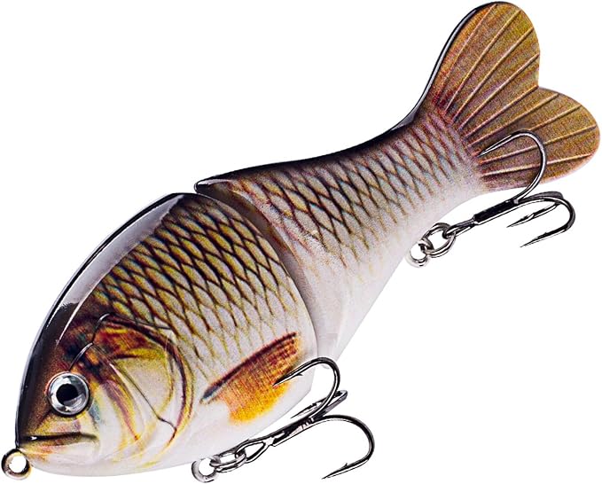 Glide Bait, Slow Sinking Swimbait, Topwater Hard Lures for Bass Catfish,Pike Perch, Freshwater or Saltwater
