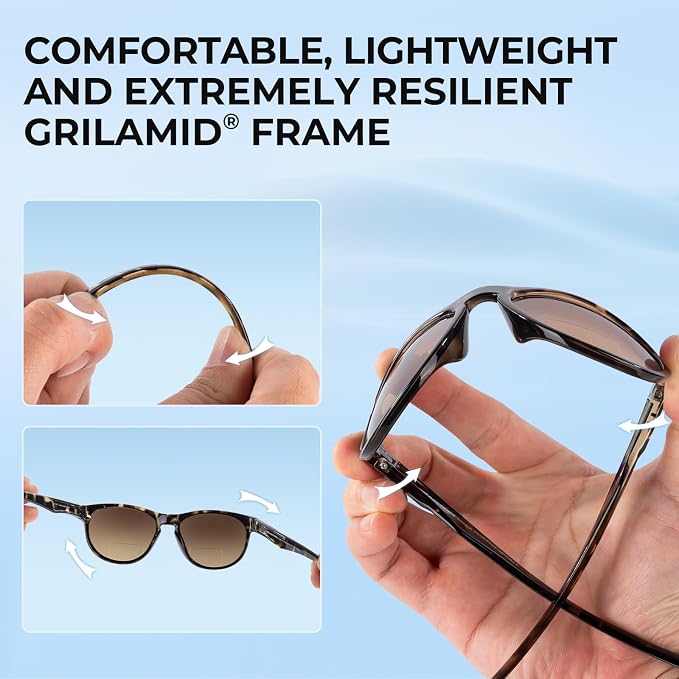 KastKing Alsea Polarized Bifocal Sports Sunglasses With PuriVex Protective Lens Coating,Grilamid Frame,Women Sunglasses