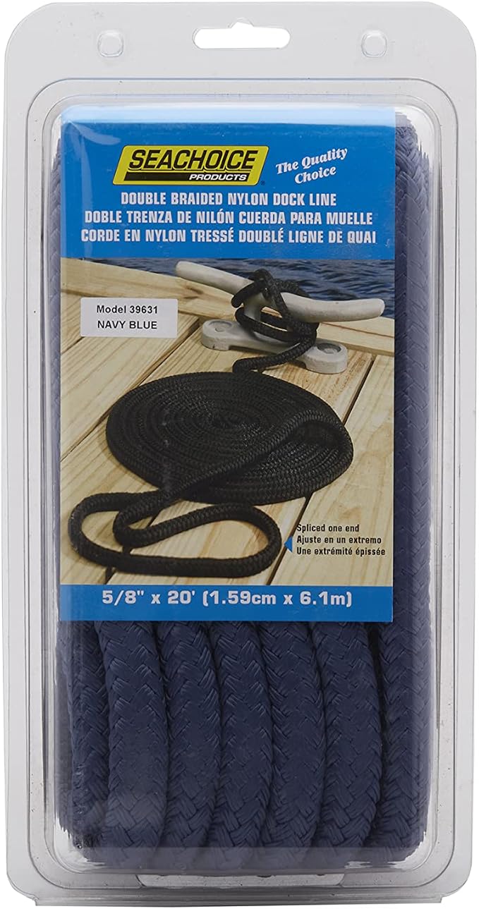Seachoice Double-Braid Nylon Dock Line