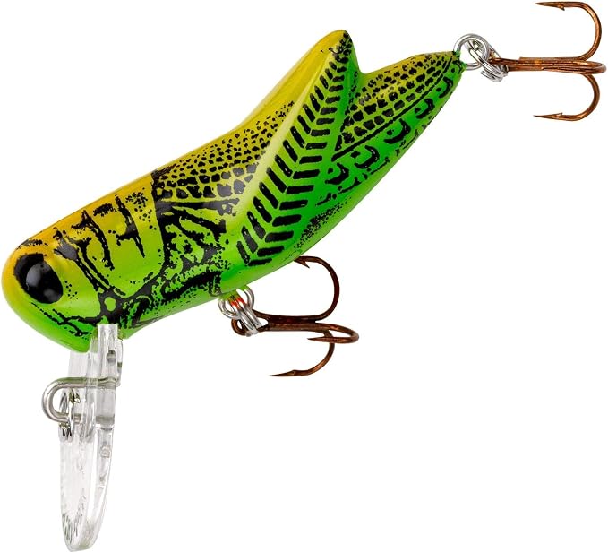Rebel Lures Crickhopper Cricket/Grasshopper Crankbait Fishing Lure, 1 1/2 Inch, 1/4 Ounce