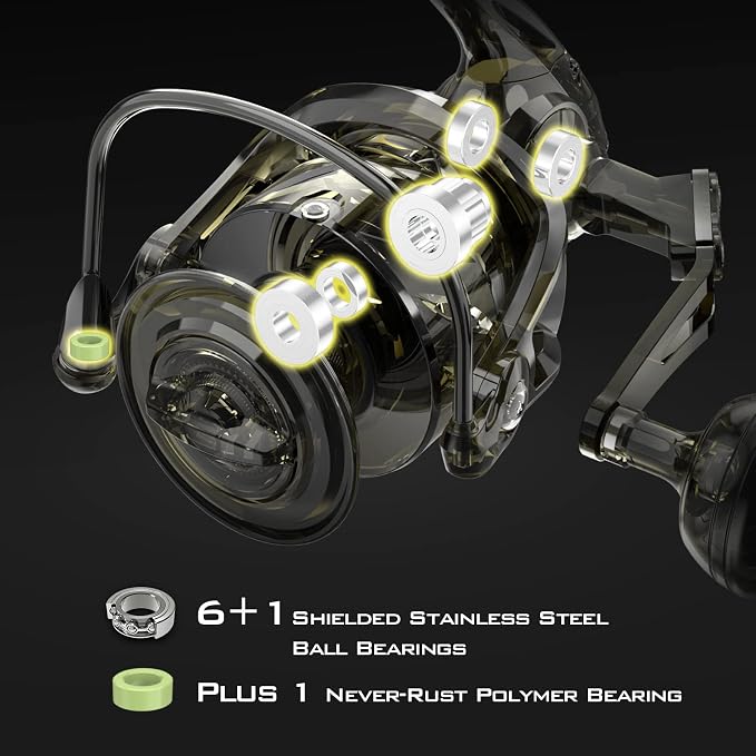 KastKing Kapstan Elite Saltwater Spinning Fishing Reel, Up to 55LBs Max Drag, IPX6 Waterproof & Corrosion-Resistant Bearing System - Ideal Fishing Gifts for Saltwater Fishing