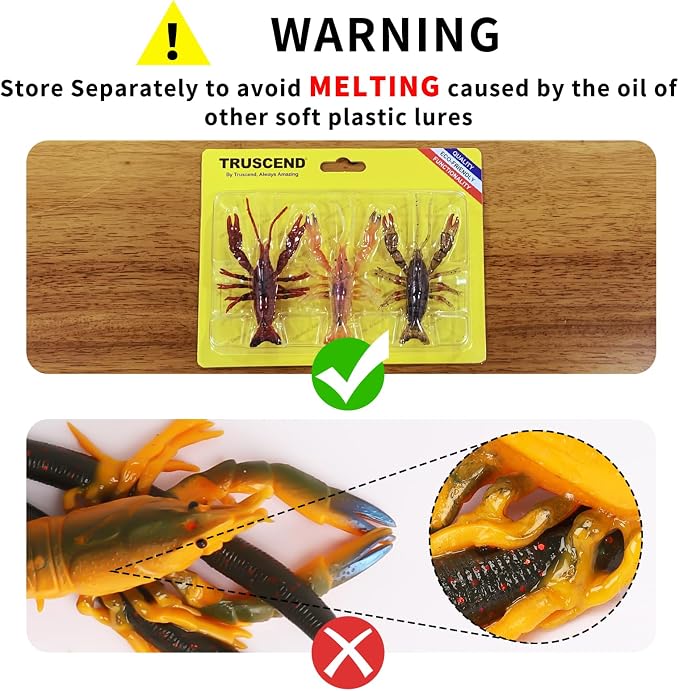 TRUSCEND Duramax Pre-Rigged Fishing Lures with BKK Jig Hooks, 10X Tear-Resistant TPE Soft Swimbaits for Bass Striper Trout Crappie Walleye Grouper, Lifelike Fishing Baits for Saltwater and Freshwater
